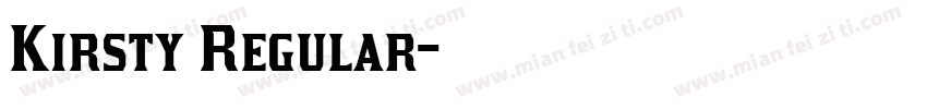 Kirsty Regular字体转换